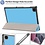 Ntech Hoesje Geschikt Voor Samsung Galaxy Tab A7 lite hoes Bookcase Licht Blauw - Hoes Hoesje Geschikt Voor Samsung Galaxy Tab A7 lite hoesje Smart cover