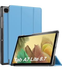 Ntech Samsung Tab A7 lite hoes Bookcase Licht Blauw