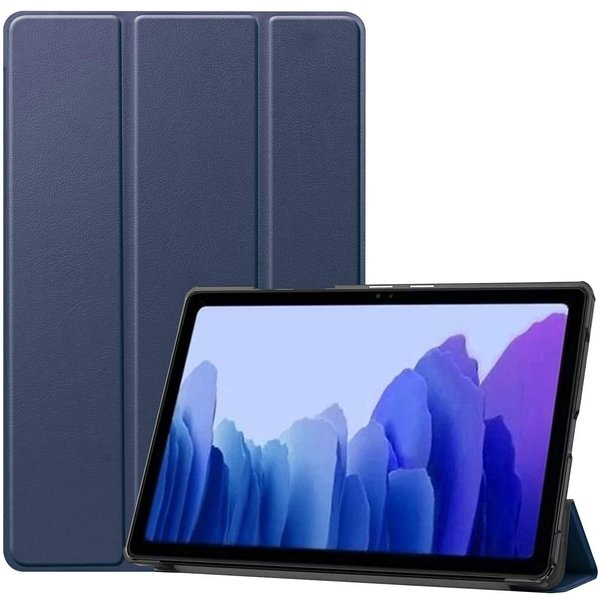 Ntech Hoesje Geschikt Voor Samsung Galaxy Tab A7 lite hoes Bookcase Donker Blauw - Hoes Hoesje Geschikt Voor Samsung Galaxy Tab A7 lite hoesje Smart cover