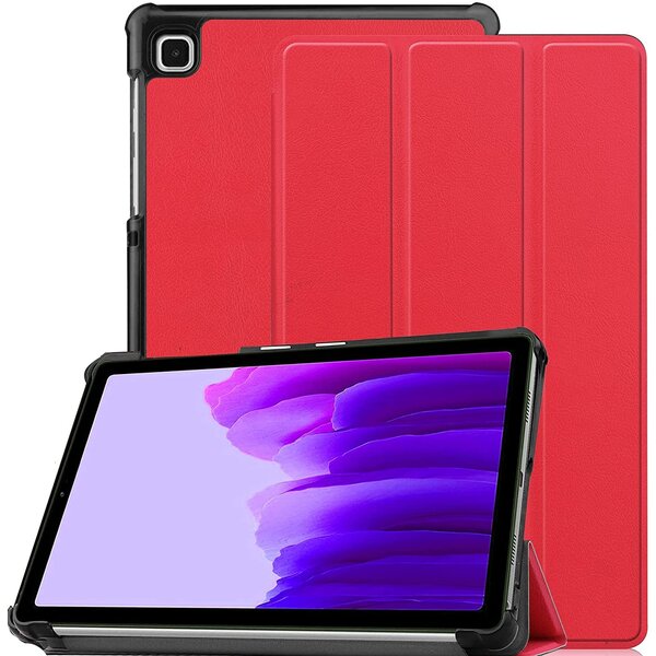Ntech Hoesje Geschikt Voor Samsung Galaxy Tab A7 lite hoes Bookcase Rood - Hoes Hoesje Geschikt Voor Samsung Galaxy Tab A7 lite hoesje Smart cover