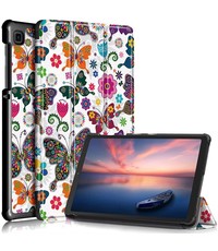 Ntech Samsung Tab A7 lite hoes Bookcase  Vlinder Print