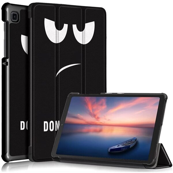 Ntech Hoesje Geschikt Voor Samsung Galaxy Tab A7 lite hoes Bookcase Don't Touch Me - Hoes Hoesje Geschikt Voor Samsung Galaxy Tab A7 lite hoesje Smart cover