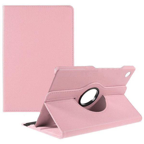 Ntech Hoes Geschikt voor Samsung Galaxy Tab A8 (2021) hoes - Hoes Geschikt voor Samsung Galaxy Tab A8 (10.5 inch) draaibare hoes - Licht Roze