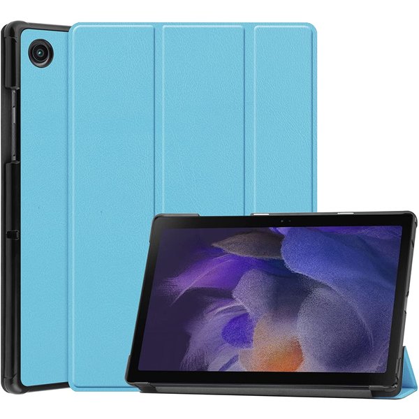 Ntech Hoes geschikt voor Samsung Galaxy Tab A8 – Samsung tab A8 (2021 / 2022) Trifold tablet hoes - Licht Blauw