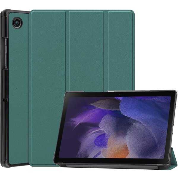 Ntech Hoes geschikt voor Samsung Galaxy Tab A8 – Samsung tab A8 (2021 / 2022) Trifold tablet hoes - Groen