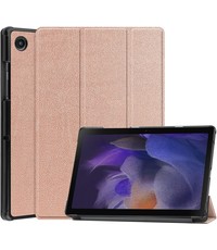 Ntech Samsung Galaxy Tab A8 Hoes Goud - Samsung Tab A8 2021 hoes (10.5 inch) smart cover - Tab A8 2021 hoes 10.5 bookcase - hoes Samsung Tab A8 2021 - hoesje Samsung Galaxy Tab A8 2021