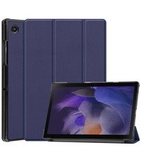 Ntech Samsung Galaxy Tab A8 Hoes Donker Blauw - Samsung Tab A8 2021 hoes (10.5 inch) smart cover - Tab A8 2021 hoes 10.5 bookcase - hoes Samsung Tab A8 2021 - hoesje Samsung Galaxy Tab A8 2021