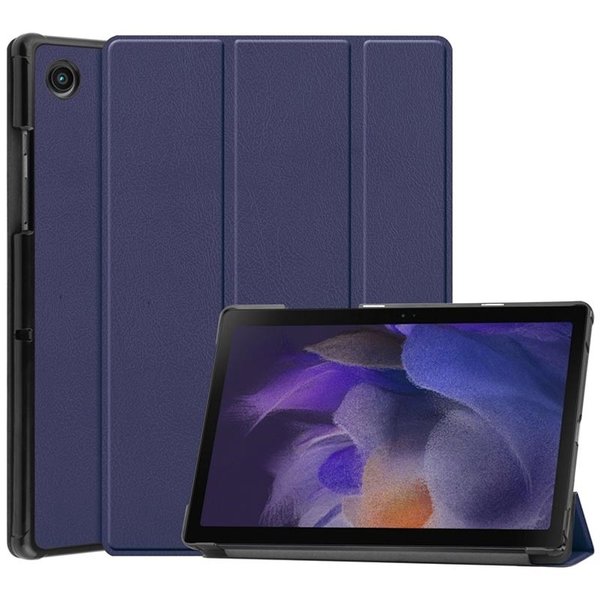 Ntech Hoes geschikt voor Samsung Galaxy Tab A8 – Samsung tab A8 (2021 / 2022) Trifold tablet hoes - Donkerblauw