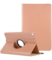 Ntech Samsung Galaxy Tab A8 hoes draaibaar -  Rose Goud
