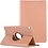 Ntech Hoes Geschikt voor Samsung Galaxy Tab A8 (2021) hoes - Hoes Geschikt voor Samsung Galaxy Tab A8 (10.5 inch) 2021 draaibare hoes - Rose Goud