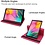 Ntech Hoesje Geschikt Voor Samsung Galaxy Tab A8 Hoes Roze - Hoesje Geschikt Voor Samsung Galaxy Tab A8 hoesje 2021 - tablethoes draaibare book case Hoesje Geschikt Voor Samsung Galaxy Tab A8 Screenprotector / tempered glass