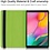 Ntech  Hoesje Geschikt Voor Samsung Galaxy Tab A8 Hoes Groen - Hoesje Geschikt Voor Samsung Galaxy Tab A8 hoesje 2021 - tablethoes draaibare book case Hoesje Geschikt Voor Samsung Galaxy Tab A8 Screenprotector / tempered glass