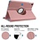 Ntech Hoesje Geschikt Voor Samsung Galaxy Tab A8 Hoes Rose Goud - Hoesje Geschikt Voor Samsung Galaxy Tab A8 hoesje 2021 - tablethoes draaibare book case Hoesje Geschikt Voor Samsung Galaxy Tab A8 Screenprotector / tempered glass