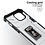 Ntech Hoesje Geschikt voor iPhone 13 transparent rugged case met Ringhouder – Zwart
