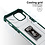 Ntech Hoesje Geschikt voor iPhone 13 transparent rugged case Met Ringhouder – groen