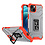 Ntech Hoesje Geschikt voor iPhone 13 transparent rugged case Met Ringhouder – Rood