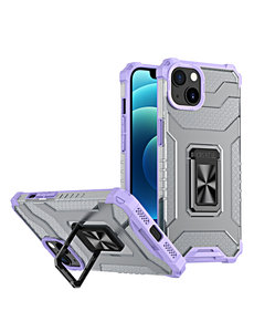 Ntech iPhone 13 Mini hoesje transparent rugged case Paars