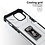 Ntech Hoesje Geschikt voor iPhone 13 Mini transparent rugged case Met Ringhouder – Zwart