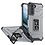 Ntech Hoesje Geschikt Voor Samsung Galaxy S21 hoesje transparent rugged case Zwart - hoesje Hoesje Geschikt Voor Samsung Galaxy S21 military Grade met auto magnetische schokabsorptie hoesje