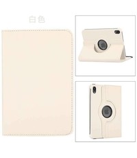 Ntech iPad Mini 6 hoes - ipad mini 2021 hoes Wit - iPad Mini 6 cover - hoes iPad Mini 6 - iPad Mini 6 hoesje - iPad mini 6 case - 360° draaibare Hoes Kunstleer