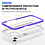 Ntech  Hoesje Geschikt voor iPhone 13 hoesje transparant met bumper Paars - Ultra Hybrid Hoesje Geschikt voor iPhone 13 case
