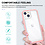 Ntech  Hoesje Geschikt voor iPhone 13 hoesje transparant met bumper Rosegoud - Ultra Hybrid Hoesje Geschikt voor iPhone 13 case