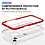 Ntech  Hoesje Geschikt voor iPhone 13 hoesje transparant met bumper Rood - Ultra Hybrid Hoesje Geschikt voor iPhone 13 case