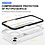 Ntech  Hoesje Geschikt voor iPhone 13 hoesje transparant met bumper Zwart - Ultra Hybrid Hoesje Geschikt voor iPhone 13 case