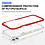 Ntech  Hoesje Geschikt voor iPhone 12 Mini hoesje transparant met bumper Rood - Ultra Hybrid Hoesje Geschikt voor iPhone 12 Mini case