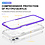 Ntech  Hoesje Geschikt voor iPhone 12 Pro hoesje transparant met bumper Paars - Ultra Hybrid Hoesje Geschikt voor iPhone 12 Pro case