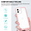 Ntech  Hoesje Geschikt voor iPhone 12 hoesje transparant met bumper Rosegoud - Ultra Hybrid Hoesje Geschikt voor iPhone 12 case