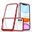 Ntech  Hoesje Geschikt voor iPhone 11 hoesje transparant met bumper Rood - Ultra Hybrid Hoesje Geschikt voor iPhone 11 case