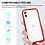 Ntech  Hoesje Geschikt voor iPhone 11 hoesje transparant met bumper Rood - Ultra Hybrid Hoesje Geschikt voor iPhone 11 case