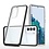 Ntech Hoesje Geschikt Voor Samsung Galaxy S21 hoesje transparant cover met bumper Zwart - Ultra Hybrid hoesje Hoesje Geschikt Voor Samsung Galaxy S21 case