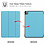 Ntech Hoes geschikt voor iPad Pro / Pro 2021 / 2020 Licht Blauw - 11 Inch - Hoes geschikt voor iPad pro 2020 Hoes - Hoes geschikt voor iPad pro 2021 smart cover Trifold