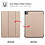 Ntech Hoes geschikt voor iPad Pro / Pro 2021 / 2020 Goud - 11 Inch - Hoes geschikt voor iPad pro 2020 Hoes - Hoes geschikt voor iPad pro 2021 smart cover Trifold