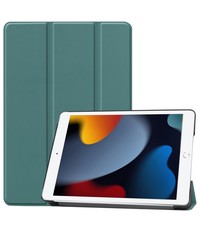 Ntech iPad Hoes 2017 - iPad 2018 Hoes Donker Groen - iPad 9 7 inch hoes - iPad Hoes 2018 - iPad 2017 hoes - ipad hoes 6e generatie - iPad 2017 hoesje smart cover Trifold - Ntech