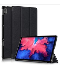 Ntech Lenovo Tab P11 hoes - Lenovo Tab P11 bookcase Zwart - Trifold tablethoes smart cover - hoes lenovo tab P11 - Ntech