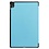 Ntech Hoes Geschikt voor Lenovo Tab P11 hoes - Hoes Geschikt voor Lenovo Tab P11 bookcase Licht Blauw - Trifold tablethoes smart cover - hoes Hoes Geschikt voor Lenovo Tab P11 - Ntech