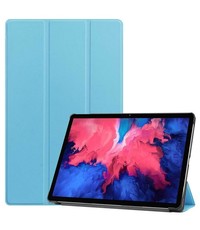 Ntech Lenovo Tab P11 hoes - Lenovo Tab P11 bookcase Licht Blauw - Trifold tablethoes smart cover - hoes lenovo tab P11 - Ntech