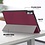 Ntech Hoes Geschikt voor Lenovo Tab P11 hoes - Hoes Geschikt voor Lenovo Tab P11 bookcase Wine Rood - Trifold tablethoes smart cover - hoes Hoes Geschikt voor Lenovo Tab P11 - Ntech