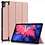 Ntech Hoes Geschikt voor Lenovo Tab P11 hoes - Hoes Geschikt voor Lenovo Tab P11 bookcase Rose Goud - Trifold tablethoes smart cover - hoes Hoes Geschikt voor Lenovo Tab P11 - Ntech