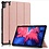 Ntech Hoes Geschikt voor Lenovo Tab P11 hoes - Hoes Geschikt voor Lenovo Tab P11 bookcase Rose Goud - Trifold tablethoes smart cover - hoes Hoes Geschikt voor Lenovo Tab P11 - Ntech