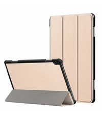 Ntech Lenovo Tab P11 hoes - Lenovo Tab P11 bookcase Goud - Trifold tablethoes smart cover - hoes lenovo tab P11 - Ntech