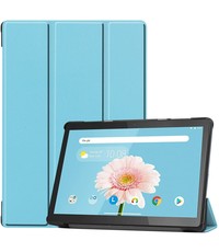 Ntech Lenovo Tab M10 HD hoes Licht Blauw - Lenovo M10 HD cover smart hoes - hoes Lenovo Tab M10 HD Kunstleer