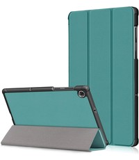 Ntech Lenovo Tab M10 HD hoes Donker Groen - Lenovo M10 HD cover smart hoes - hoes Lenovo Tab M10 HD Kunstleer