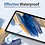 Ntech Hoesje Geschikt Voor Samsung Galaxy Tab A8 Hoes 10.5 inch 2021 draaibare hoesje - Donker Blauw + tempered glass screenprotector + stulus pen