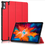 Ntech Hoes Geschikt voor Lenovo Tab P11 Plus hoes - Hoes Geschikt voor Lenovo Tab P11 Plus bookcase Rood - Trifold tablethoes smart cover - hoes Hoes Geschikt voor Lenovo Tab P11 Plus - Ntech