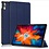 Ntech Hoes Geschikt voor Lenovo Tab P11 Plus hoes - Hoes Geschikt voor Lenovo Tab P11 Plus bookcase Donker Blauw - Trifold tablethoes smart cover - hoes Hoes Geschikt voor Lenovo Tab P11 Plus - Ntech