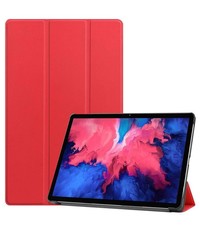 Ntech Lenovo Tab P11 Pro hoes - Lenovo Tab P11 Pro bookcase Rood - Trifold tablethoes smart cover - hoes lenovo tab P11 Pro 11.5 inch - Ntech